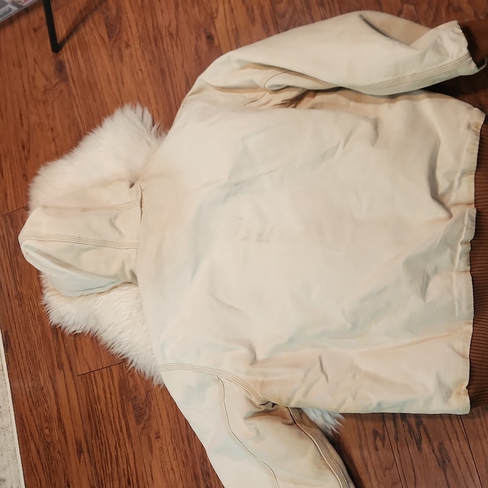 Vintage Faded Brown Hooded Carhartt Zip Front Chore Jacket - Picture 6 of 10